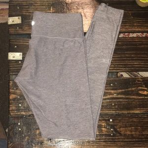 Lululemon High Waisted Heather Grey Leggings